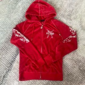 BCBG Y2K blinged up hoodie